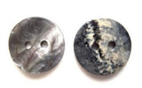 B7976 15mm Grey Reversible 2 Hole Button,Pearlised Shell/Marble Effect - Ribbonmoon