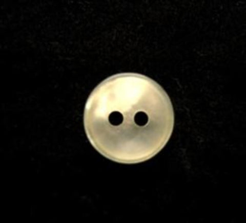 B17187 11mm Primrose Cream Polyester Shirt Type 2 Hole Button