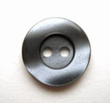 B6496 15mm Tonal Greys Shimmery Pearlised 2 Hole Button - Ribbonmoon