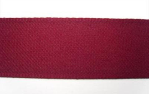 R1916 26mm Burgundy Berisfords Polyester Rustic Taffeta Seam Binding. - Ribbonmoon