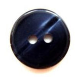 B5070 15mm Tonal Navy Polyester 2 Hole Button - Ribbonmoon