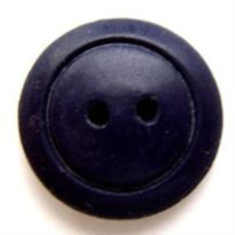 B6864 20mm Ink Navy Rubber 2 Hole Button - Ribbonmoon