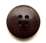 B11436 19mm Subtle Tonal Dark Brown Gloss 4 Hole Button - Ribbonmoon