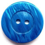 B13155 22mm Delphinium Blue Semi Pearlised 2 Hole Button - Ribbonmoon