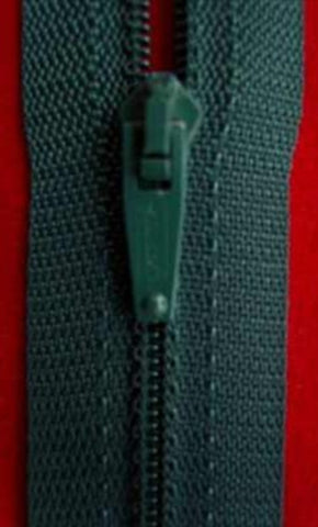 Z0462 41cm Deep Hunter Green Nylon Lightweight Closed End Zip - Ribbonmoon