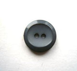 B17156 14mm Moonlight Blue Grey Matt Centre 2 Hole Button - Ribbonmoon