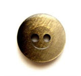 B6937 15mm Black and Golden Brown Pearlised Shimmery 2 Hole Button - Ribbonmoon