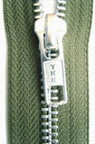 Z4788 46cm Green YKK Metal Teeth No.5 Open End Zip - Ribbonmoon