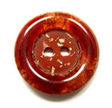 B15876 20mm Rusts and Brown Marble Effect 2 Hole Button - Ribbonmoon