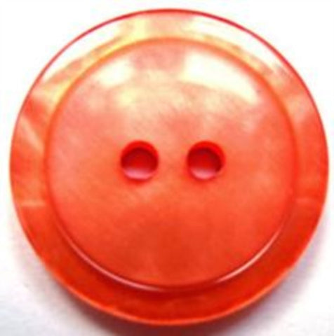 B16132 23mm Tonal Burnt Oranges Pealised Surface 4 Hole Button - Ribbonmoon