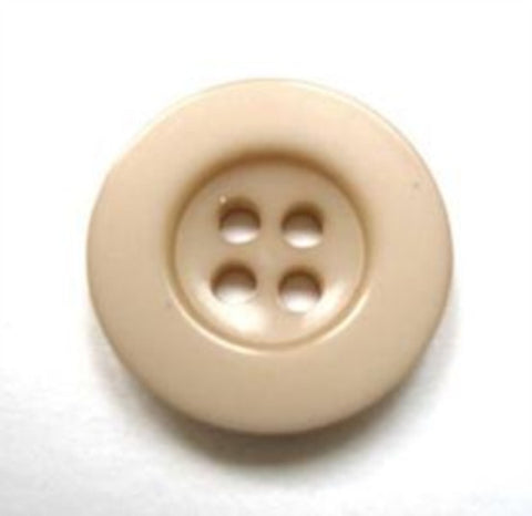 B16388 19mm Creamy Beige 4 Hole Button - Ribbonmoon