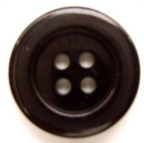 B5721 19mm Black High Gloss 4 Hole Button - Ribbonmoon