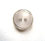 B17164 15mm Pearlised Pale Silver Grey Tinted 2 Hole Button - Ribbonmoon