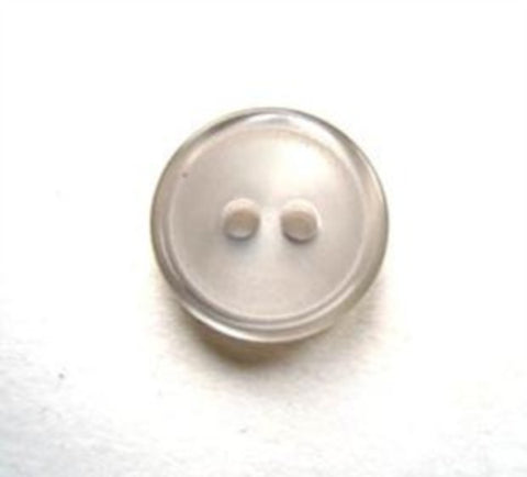 B17164 15mm Pearlised Pale Silver Grey Tinted 2 Hole Button - Ribbonmoon