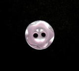 B16073 11mm Pale Pink Pearlised Polyester 2 Hole Button - Ribbonmoon