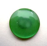 B14277 17mm Bottle Green Pearlised Polyester Shank Button - Ribbonmoon