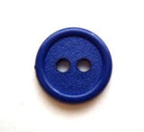 B8325 14mm Dark Royal Blue Matt Centre 2 Hole Button - Ribbonmoon