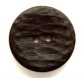 B6127 18mm Black Textured Matt 2 Hole Button - Ribbonmoon