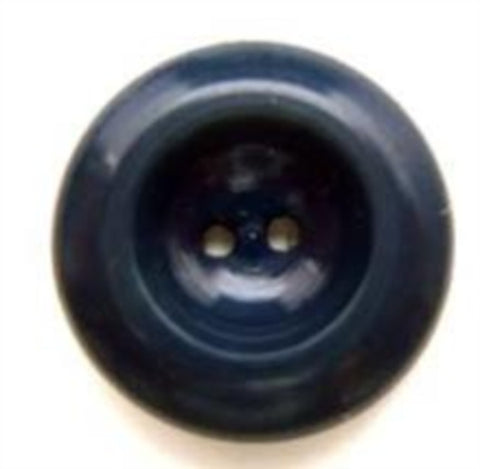 B5704 19mm Dark Blue Vintage Chunky Soft Gloss 2 Hole Button