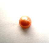 B11927 9mm Metallic Coral Half Ball Shank Button