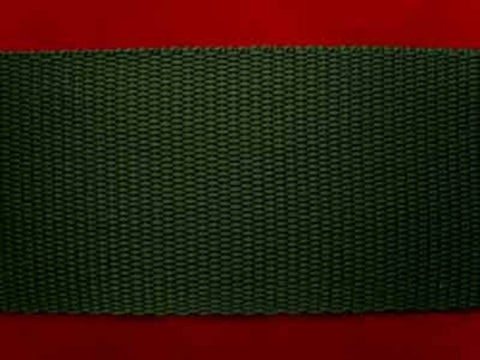 WEB45 50mm Forest Green Polypropylene Webbing - Ribbonmoon