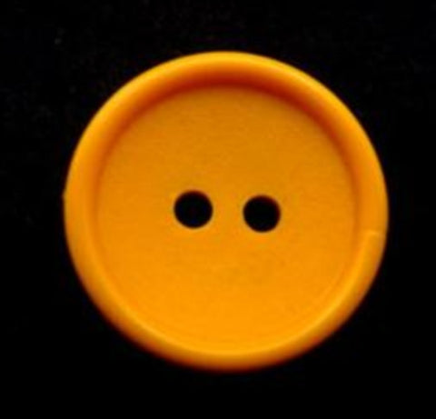 B11358 19mm Golden Yellow Matt Centre 2 Hole Button - Ribbonmoon