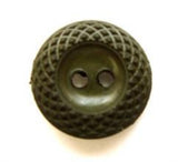 B7969 16mm English Forest Green Textured Rim 2 Hole Button - Ribbonmoon