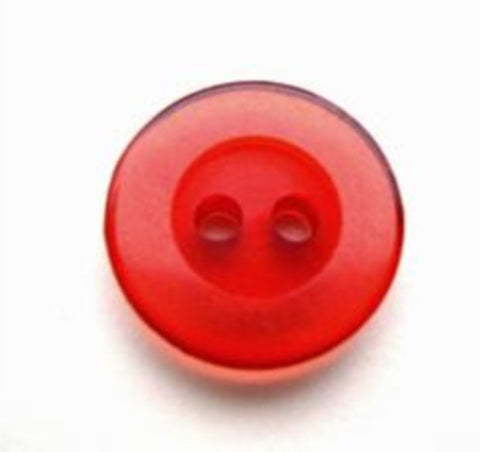 B7883 15mm Red Iced Matt Centre 2 Hole Button - Ribbonmoon