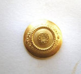 B7479 15mm Gold Metal Alloy Domed Shank Button - Ribbonmoon