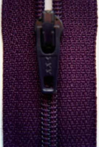 Z1834 YKK 51cm Blackberry Nylon No.3 Closed End Zip - Ribbonmoon