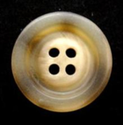 B6619 20mm Dull Aaran Bone Sheen 4 Hole Button - Ribbonmoon