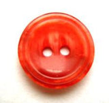 B13987 20mm Tonal Shimmery Orange 2 Hole Button - Ribbonmoon