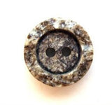 B6679 15mm Browns and Naturals Stone Effect Matt Centre 2 Hole Button - Ribbonmoon