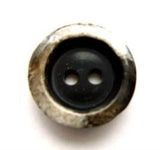 B9932 18mm Black 2 Hole Button with a Marble Effect Raised Rim - Ribbonmoon