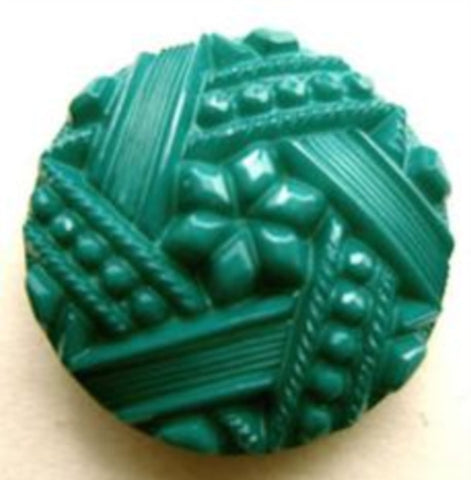 B14292 23mm Jade Green Textured Shank Button