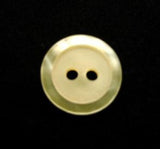 B11744 14mm Lemon Iced Matt Centre 2 Hole Button - Ribbonmoon