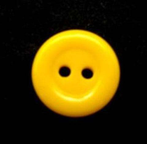 B9269 14mm Yellow Glossy 2 Hole Button - Ribbonmoon