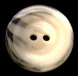 B6484 23mm Natural White and Grey Matt Centre 2 Hole Button - Ribbonmoon