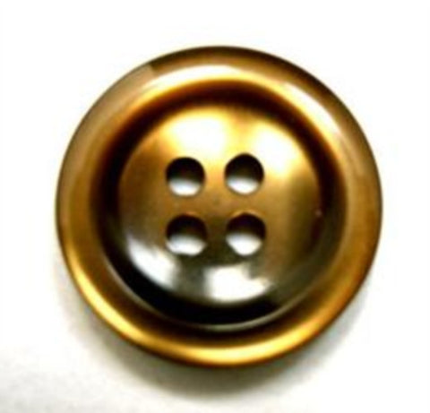 B16554 19mm Tonal Dark Golden Brown Pearlised 4 Hole Button - Ribbonmoon