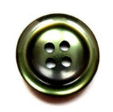 B16113 19mm Deep Leaf Green Pearlised Polyester 4 Hole Button