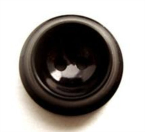 B8889 17mm Black Chunky High Gloss Centre 2 Hole Button - Ribbonmoon