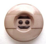 B5643 20mm Grey Beige Matt and Gloss 2 Hole Button - Ribbonmoon