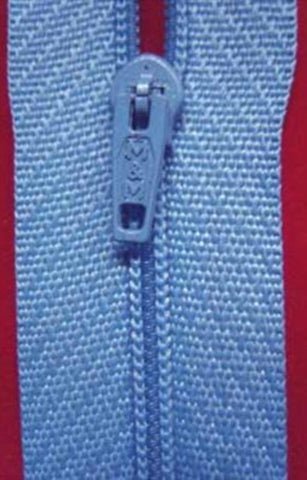 Z0791 41cm Pale Dusky Blue Nylon Pin Lock No.3 Closed End Zip - Ribbonmoon