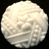 B12967 28mm White Textured Shank Button - Ribbonmoon