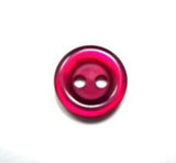 B11203 11mm Wine Polyester 2 Hole Button - Ribbonmoon