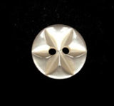 B16122 14mm Cream 2 Hole Polyester Star Button - Ribbonmoon