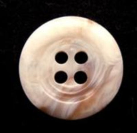 B6444 18mm Naturals and Brown High Gloss 4 Hole Button - Ribbonmoon