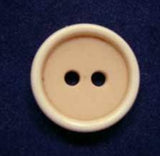 B4290 15mm Two Tone Cream Soft Sheen 2 Hole Button - Ribbonmoon