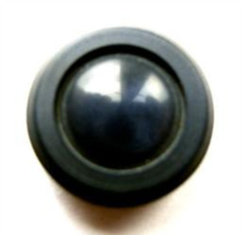 B4763 20mm Navy Matt Rim, Domed Pearlised Centre Shank Button - Ribbonmoon