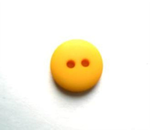 B17333 11mm Gold Yellow Soft Sheeen 2 Hole Button - Ribbonmoon